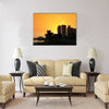 Sunset over the Corniche in Doha, Qatar Multi panel canvas wall art