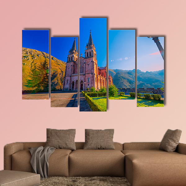 Sanctuary of Covadonga Asturias Spain multi panel canvas wall art