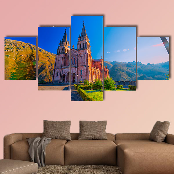 Sanctuary of Covadonga Asturias Spain multi panel canvas wall art