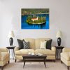 A small island with a Christian monastery Multi panel canvas wall art