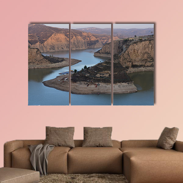 The Yellow River laoniuwan multi panel canvas wall art