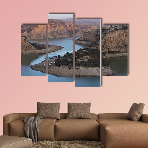 The Yellow River laoniuwan multi panel canvas wall art