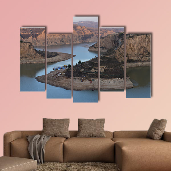 The Yellow River laoniuwan multi panel canvas wall art
