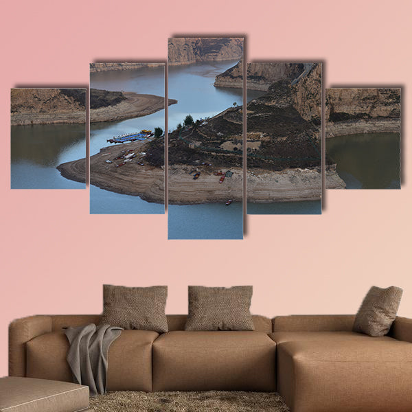 The Yellow River laoniuwan multi panel canvas wall art