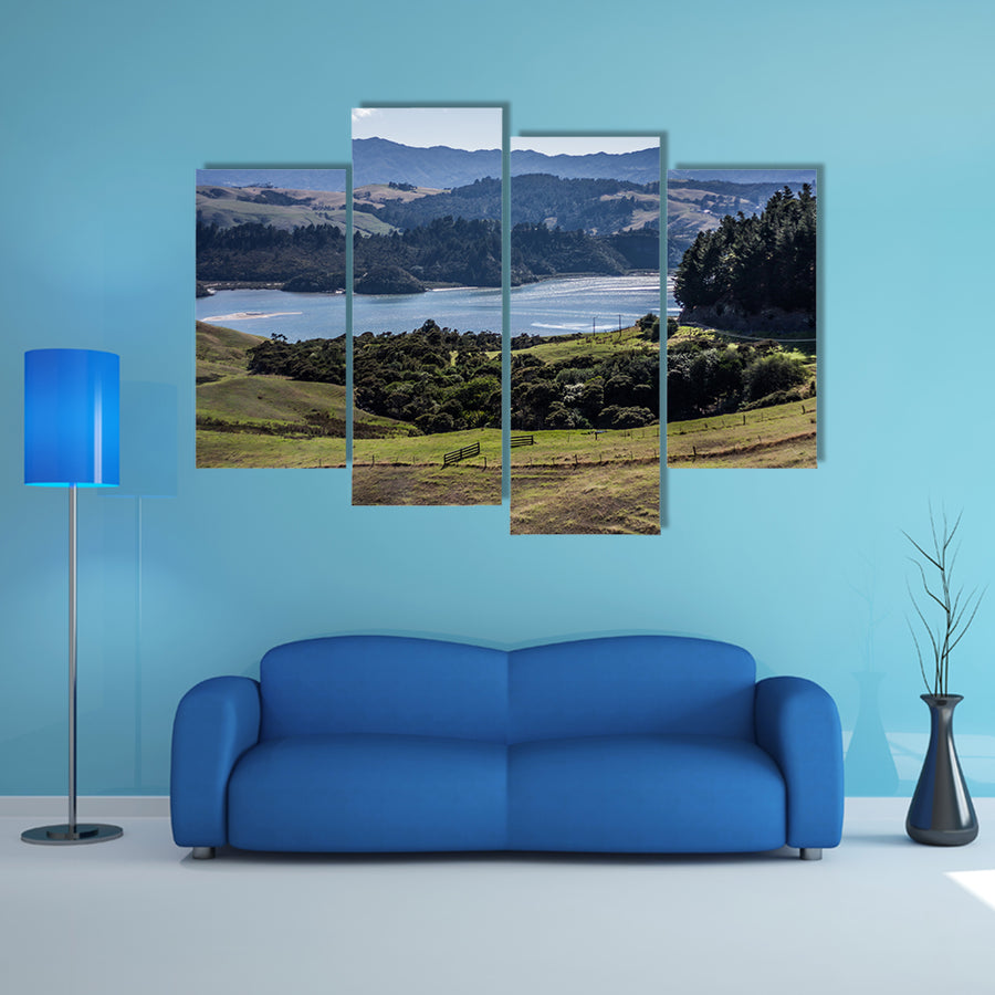 Coromandel Peninsula In North Island New Zealand Multi Panel Canvas Wall Art