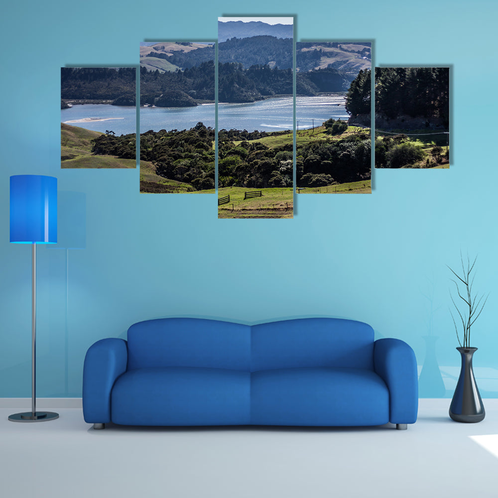 Coromandel Peninsula In North Island New Zealand Multi Panel Canvas Wall Art