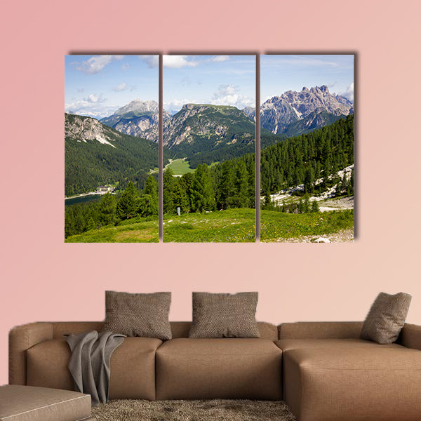 Mountain Trails Three Peaks Lavaredo Multi panel canvas wall art