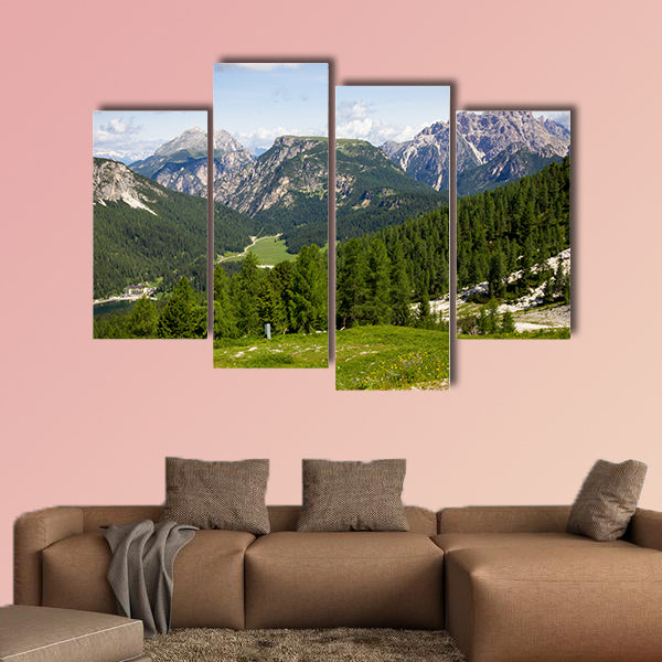 Mountain Trails Three Peaks Lavaredo Multi panel canvas wall art