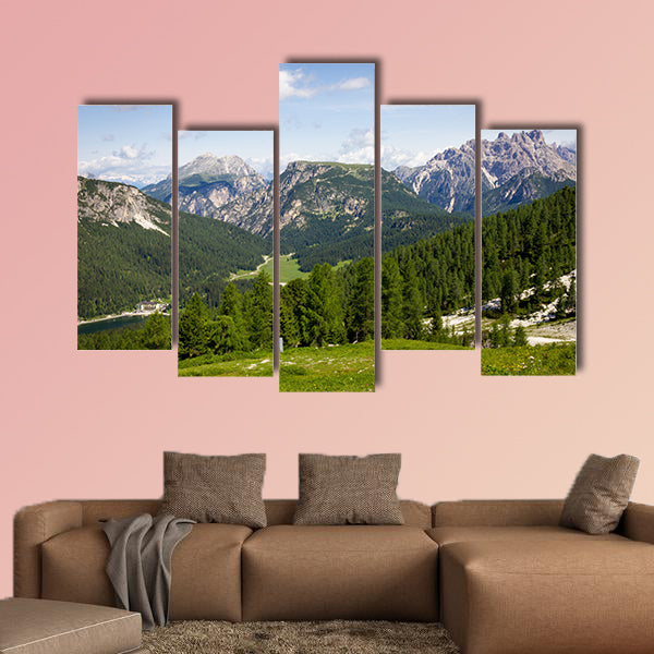 Mountain Trails Three Peaks Lavaredo Multi panel canvas wall art