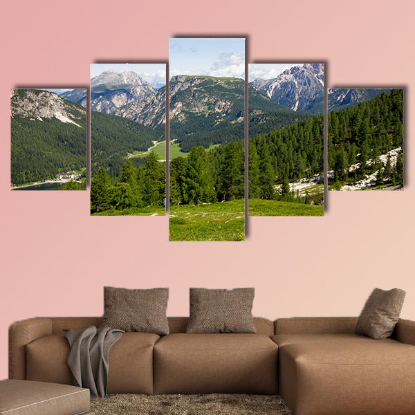 Mountain Trails Three Peaks Lavaredo Multi panel canvas wall art