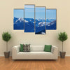 Landscape of Pyrenees mountains at winter time Multi panel canvas wall art