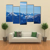 Landscape of Pyrenees mountains at winter time Multi panel canvas wall art