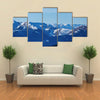 Landscape of Pyrenees mountains at winter time Multi panel canvas wall art