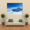 mountains at winter time Landscape of Pyrenees Multi panel canvas wall art