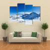 mountains at winter time Landscape of Pyrenees Multi panel canvas wall art