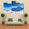 mountains at winter time Landscape of Pyrenees Multi panel canvas wall art