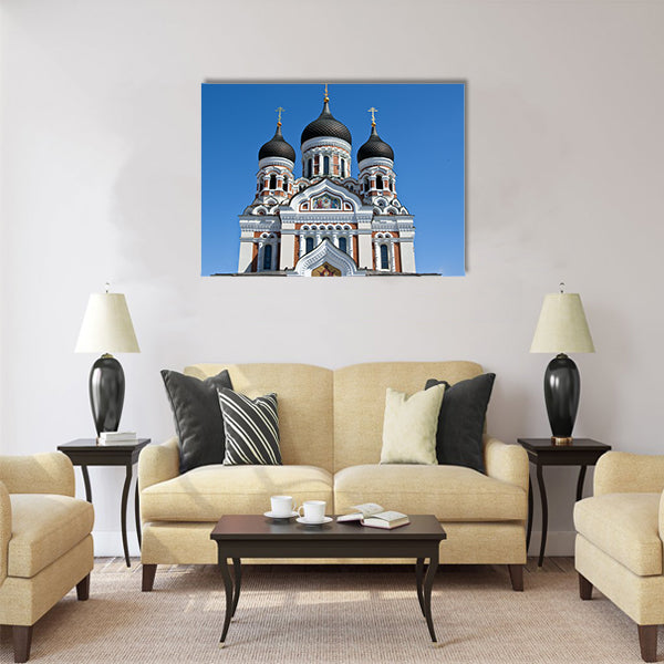 St. Alexander Nevsky orthodox church in Tallinn Multi panel canvas wall art