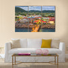 St. Kitts and Nevis town skyline at the port Multi panel canvas wall art