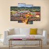 St. Kitts and Nevis town skyline at the port Multi panel canvas wall art