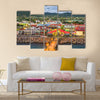 St. Kitts and Nevis town skyline at the port Multi panel canvas wall art