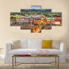 St. Kitts and Nevis town skyline at the port Multi panel canvas wall art