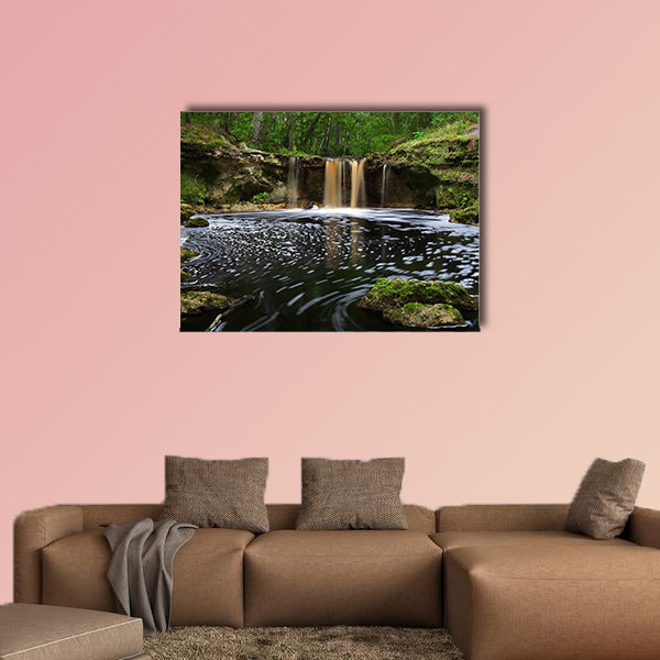 Waterfalls along Falling Creek in the Florida multi panel canvas wall art