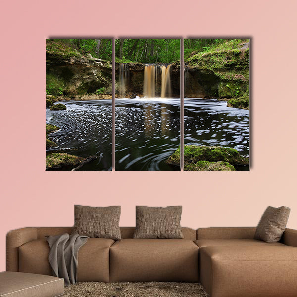 Waterfalls along Falling Creek in the Florida multi panel canvas wall art