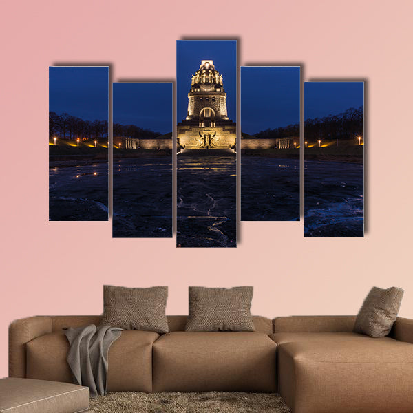 Leipzig Voelkerschlachtdenkmal Monument, Germany multi panel canvas wall art