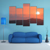 Sunset background image from the island nation of Haiti Multi panel canvas wall art