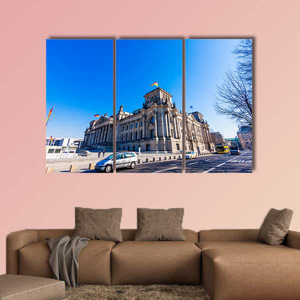 The Reichstag building in Berlin, Germany multi panel canvas wall art