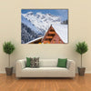 Chad with snow in Austrian Alps with mountain view Multi panel canvas wall art