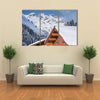 Chad with snow in Austrian Alps with mountain view Multi panel canvas wall art