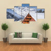 Chad with snow in Austrian Alps with mountain view Multi panel canvas wall art