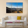 Panorama Of Crater Salt Lake Assal In Djibouti Multi Panel Canvas Wall Art