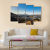 Panorama Of Crater Salt Lake Assal In Djibouti Multi Panel Canvas Wall Art