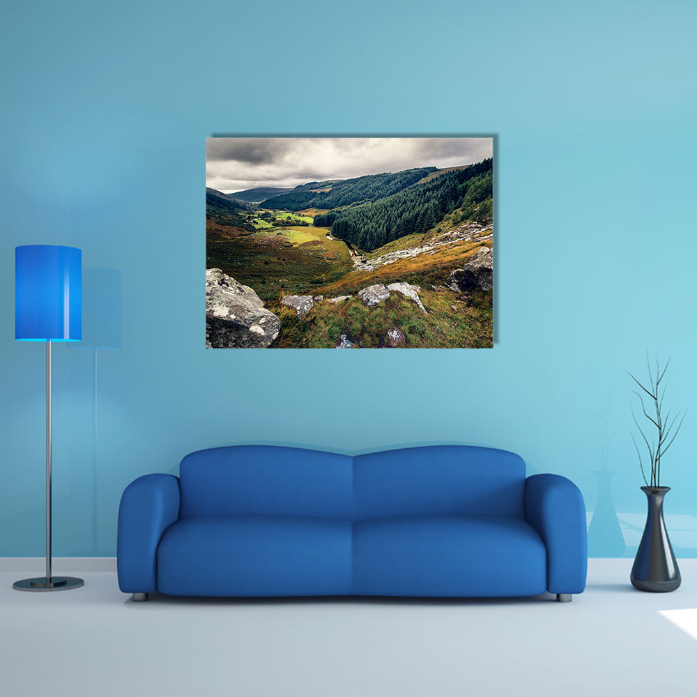 Glenmacnass Waterfall, Wicklow in Ireland multi panel canvas wall art