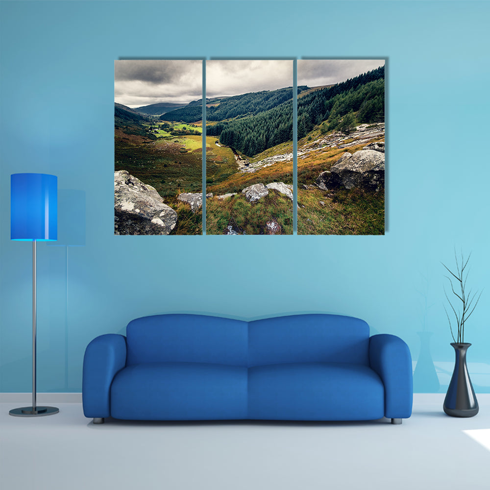Glenmacnass Waterfall, Wicklow in Ireland multi panel canvas wall art