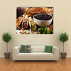 Composition with variety of vegetarian food ingredients Multi panel canvas wall art