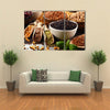 Composition with variety of vegetarian food ingredients Multi panel canvas wall art