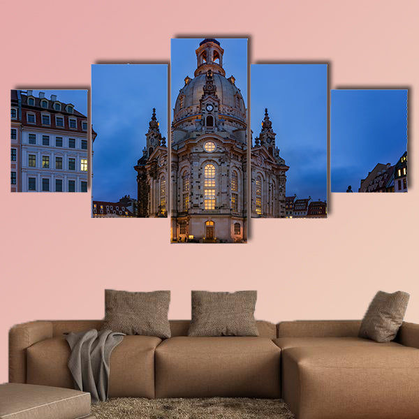 Dresden Frauenkirche Exterior City Landscape Square Market multi wall art