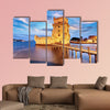 Belem tower, Lisbon, Portugal multi panel canvas wall art