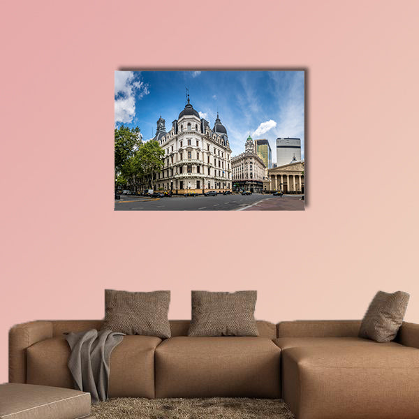 Buildings and Cathedral near Plaza de Mayo, Buenos Aires, wall art