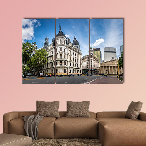 Buildings and Cathedral near Plaza de Mayo, Buenos Aires, wall art