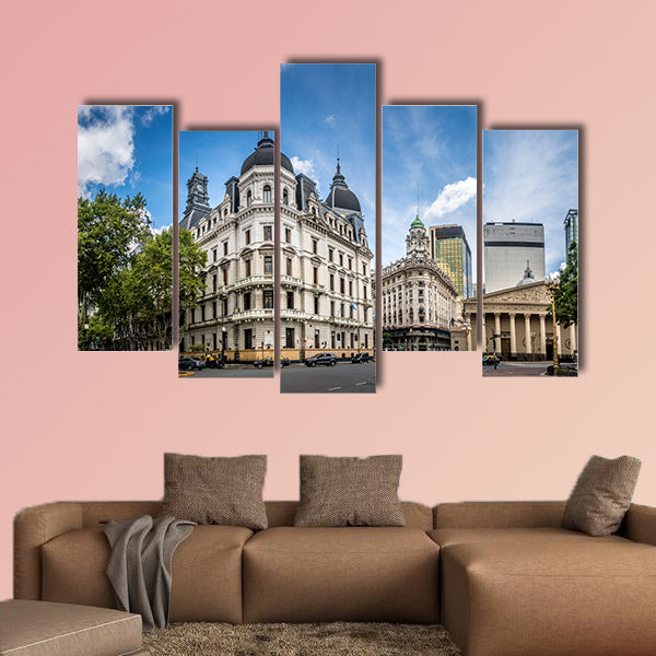 Buildings and Cathedral near Plaza de Mayo, Buenos Aires, wall art
