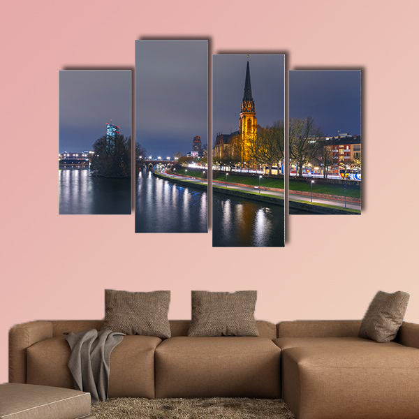 Lutheran parish church Dreikonigskirche, in Frankfurt am Main, wall art