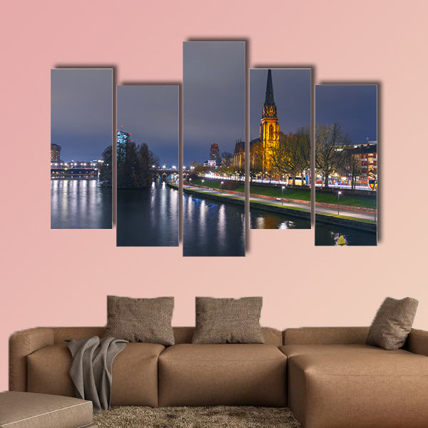 Lutheran parish church Dreikonigskirche, in Frankfurt am Main, wall art