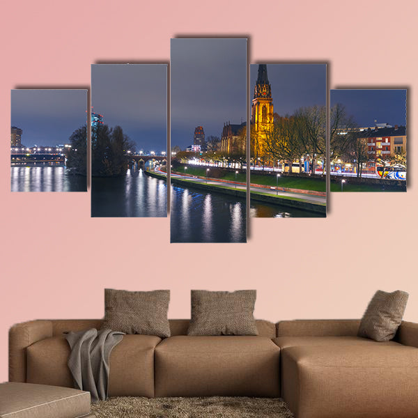 Lutheran parish church Dreikonigskirche, in Frankfurt am Main, wall art