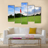 Golf course with amazing clouds in Scotland Multi panel canvas wall art