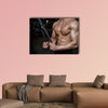 Young man train in the gym healthcare lifestyle sexy caucasian man bodybuilder wall art