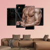 Young man train in the gym healthcare lifestyle sexy caucasian man bodybuilder wall art